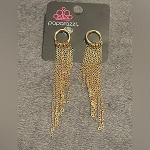 Paparazzi Gold Fringe Earrings